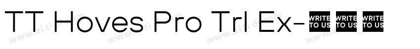 TT Hoves Pro Trl Ex字体转换